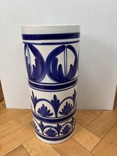Vintage Blue And White Ceramic Umbrella / Walking Stick Stand 46.5cm H