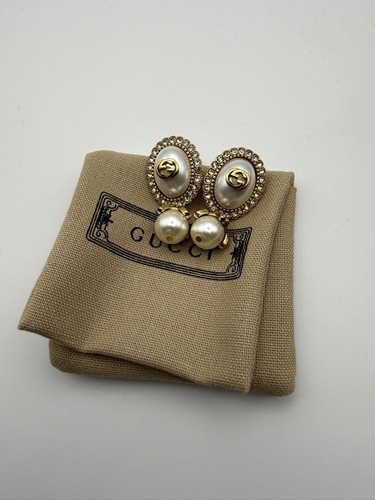 Gucci interlocking pearl drop - gucci,