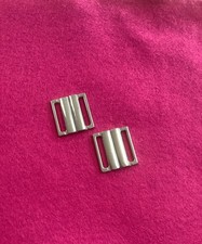 Bikini Clasps Silver 25  mm  