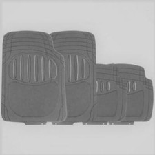 GREY Rubber/Carpet Set of 4 Heavy Duty Mats fits Classic (V) RM402