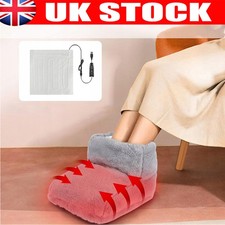Electric Foot Warmer Heated Feet Slipper Therapeutic Pain Relief Washable Winter