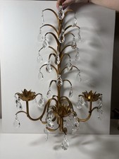 Gilt metal candelabra with