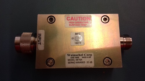 Weinschel 5876a attenuator - weinschel,