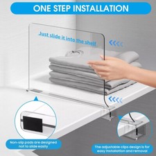 Clip On Shelf Dividers Clear