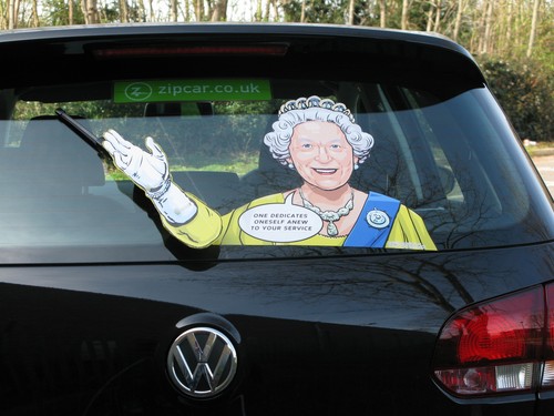 Waving queen anniversary - waving,