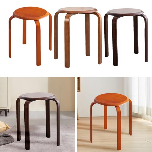 Solid wood round stool dining - stool,