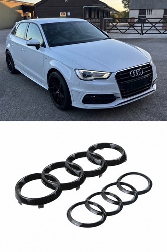 Audi gloss black front rear - audi,