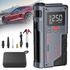 Portable 20000mAh 12V Car Battery Jump Starters Power Pack with Air Compressor