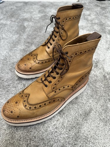 Grenson fred brogue boots mens - brogue,
