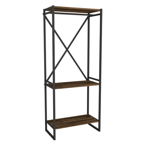 Tier wooden coat rack and - wooden,