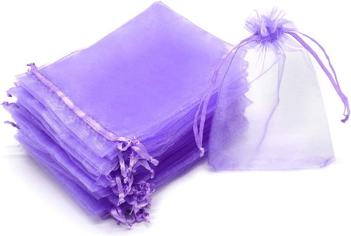 200 purple organza gift bags - 200,