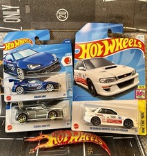 Hot Wheels 3 Pack 98 Subaru Impreza 22B-STi Version Subaru WRX STi  & Subaru BRZ