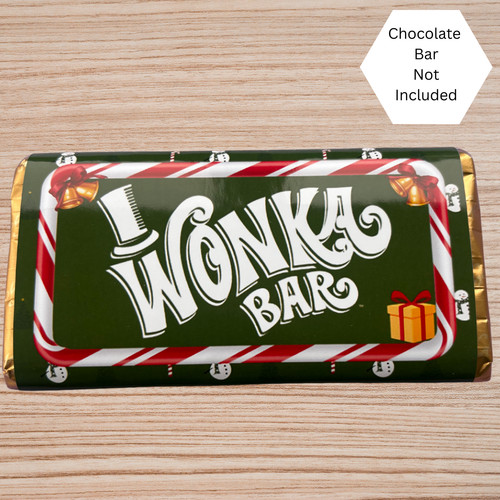 Christmas wonka chocolate bar - chocolate,
