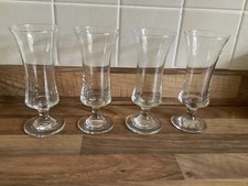 Set of Four Vintage Clear