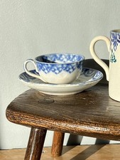 Antique Spongeware Tea Cup and