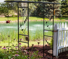 2m Garden Arch Trellis Bird