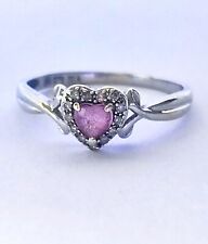 9ct white gold engagement ring size n