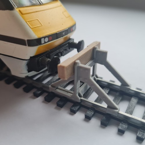 Model railway track buffer - railway, /