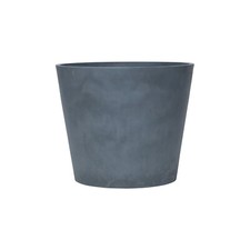 Garden Gear Dark Grey Large Stone Effect Planters 1.3kg Flower Pot 25.5cm Height