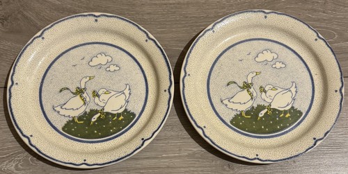 Vintage 25cm dinner plates - x,
