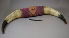 Antique Mounted Bull Horns
