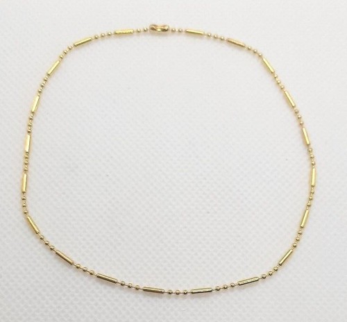 Long bamboo silver gold plated - bamboo, silver/gold