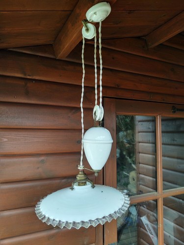 Antique rise and fall pendant - antique,