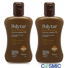 2 X Polytar Scalp Coal Tar Shampoo 150ml