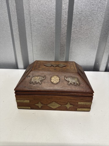 Antique wooden jewellery box - antique,