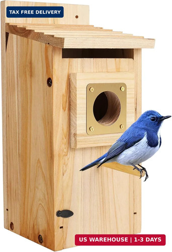 Wood bird houses with pole - houses, for