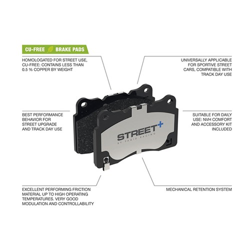 Performance front brake pad - front,
