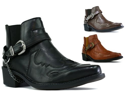 Mens cuban heel cowboy boots - mens,