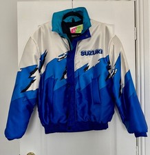 90s AKITO SUZUKI Racing Jacket Made in Scotland Size Medium 