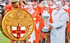 9ct Gold Football Medal. Div 1