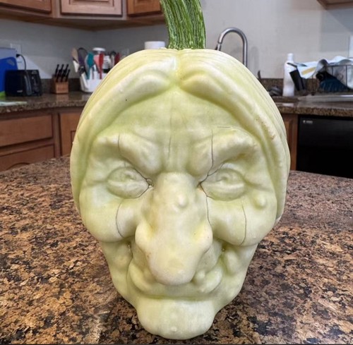 Witch pumpkin mold fruit - witch,