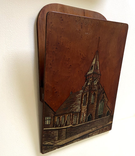 Vintage wooden wall mounted - vintage,
