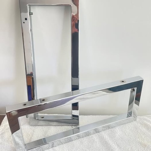 Chrome wall brackets floating - wall,