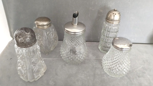 Glass decorative mixed - x5,