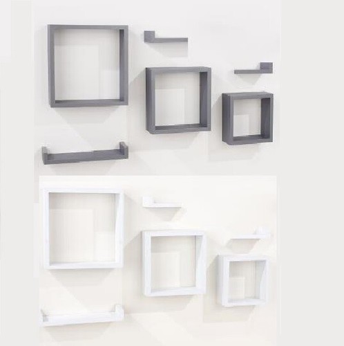 Modern wall mounted shelves - wall,