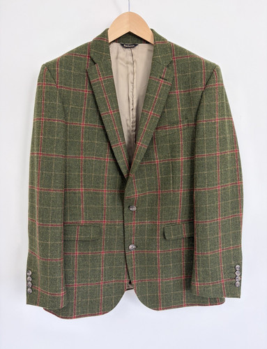 Barbour wool tweed blazer - wool,