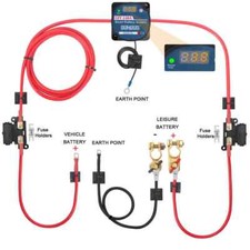 Split Charge Ready Made Battery Relay Kit 12V 140A Digital VSR Sense Camper Van