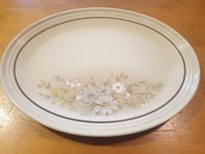 2x Royal Doulton Lambethware Florinda oval plate platter serving 34x26.5cm