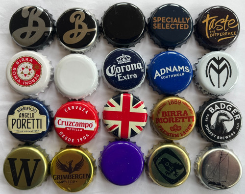 Different beer bottle caps - different,