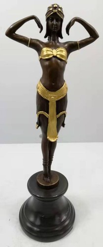 Art deco bronze - art, lady