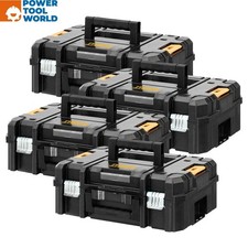 DeWalt DWST1-70703 TSTAK II Suitcase Flat Top Tool Storage Box x4