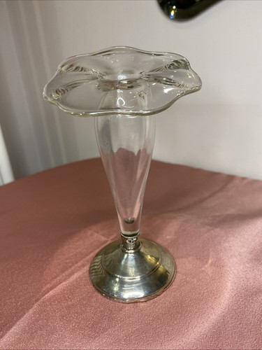 Antique vintage glass bud vase - antique/vintage,