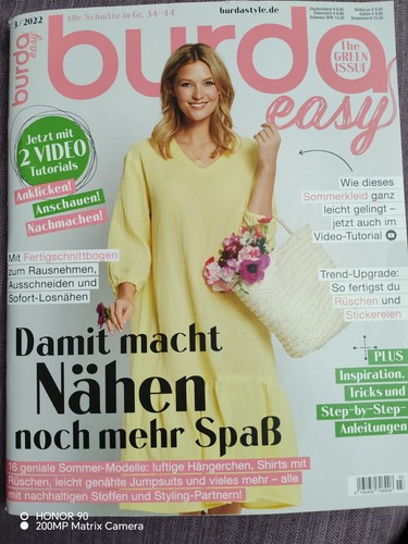 Burda easy sewing patterns