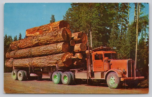 Vintage logging truck - vintage,