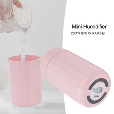 Pink Mini Humidifier 260ml 2 Level USB Multi Function Long Use Time Car Diff HOT