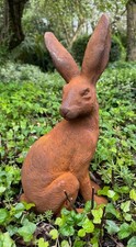 Cast Iron Seated Rabbit -